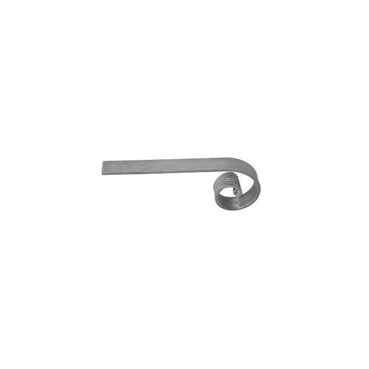 Crosse volute plat 40 x 8mm - idéal pour la finition de vos rambardes.