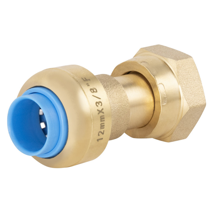 TOUTPUSH RACCORD DROIT F ÉCROU LIBRE 3/8 - Ø12