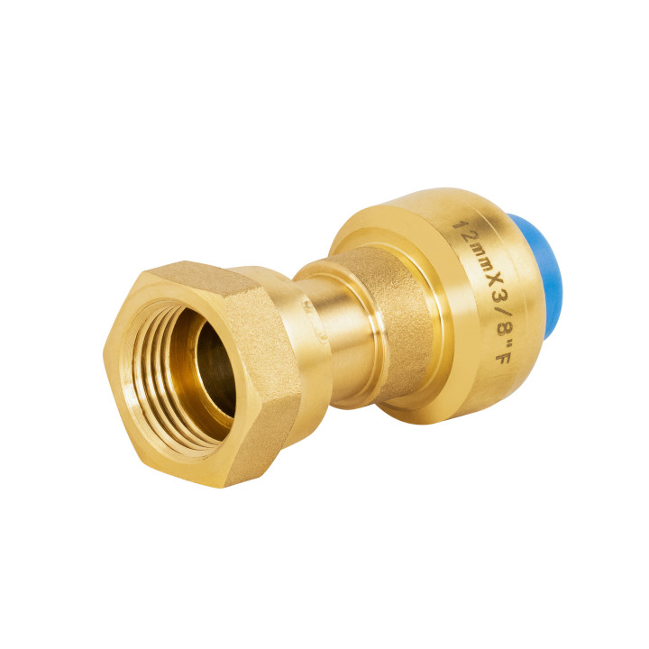 TOUTPUSH RACCORD DROIT F ÉCROU LIBRE 3/8 - Ø12