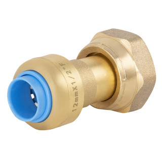 TOUTPUSH RACCORD DROIT F ÉCROU LIBRE 1/2 - Ø12