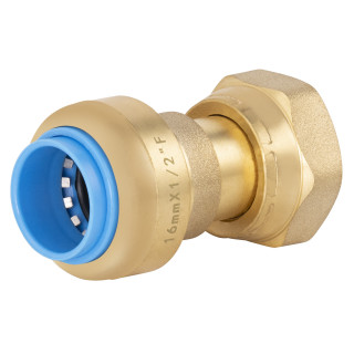TOUTPUSH RACCORD DROIT F ÉCROU LIBRE 1/2 - Ø16