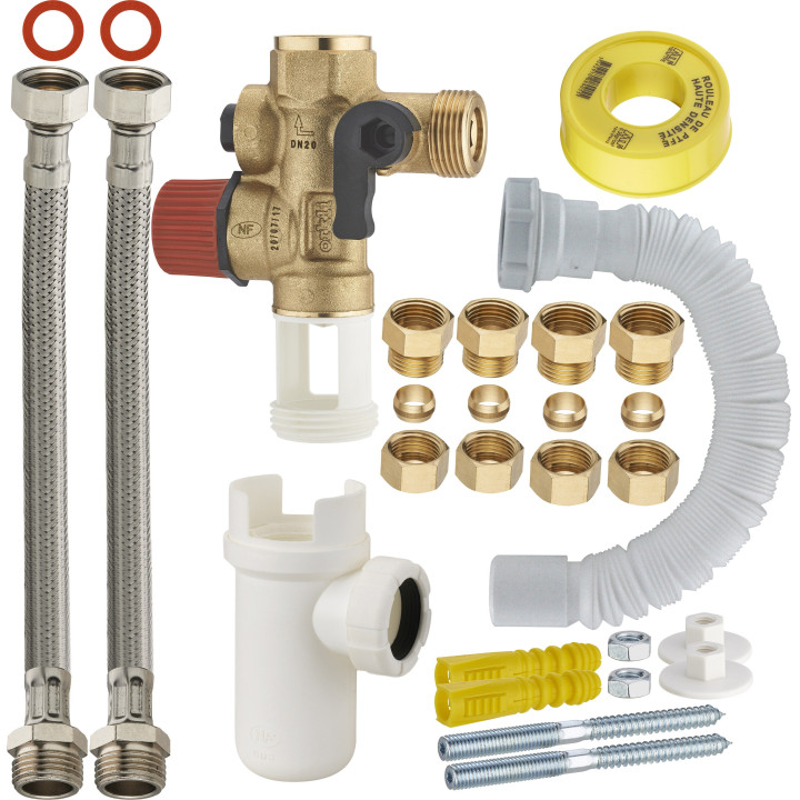 KIT DE BRANCHEMENT CHAUFFE-EAU SANS SOUDURE VELBOX