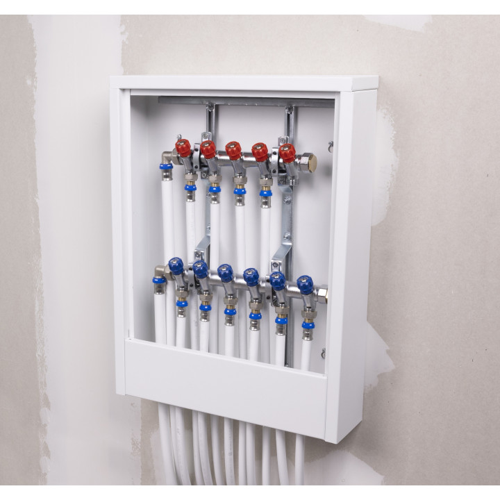 collecteur a robinet integré rouge mf 3/4 - 4 départs m 1/2
