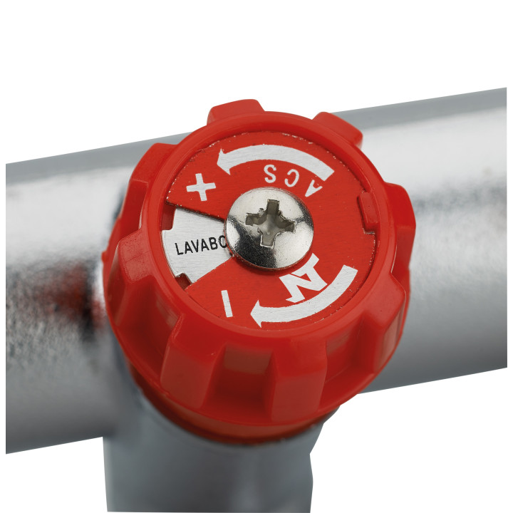 collecteur a robinet integré rouge mf 3/4 - 4 départs m 1/2