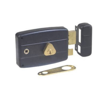 Serrure en applique 1 point horizontale droite -  accessoire portail