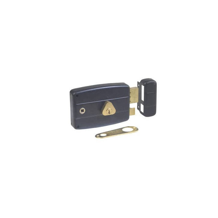 Serrure en applique 1 point horizontale droite -  accessoire portail