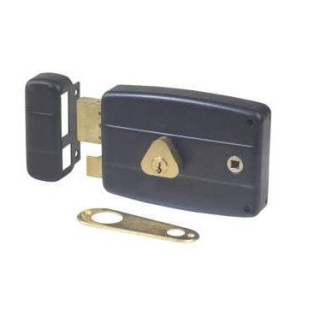 Serrure en applique 1 point horizontale gauche -  accessoire portail