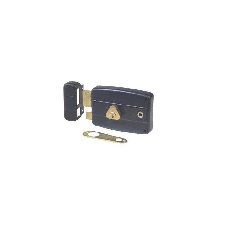 Serrure en applique 1 point horizontale gauche -  accessoire portail
