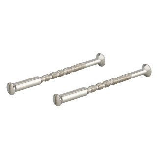 JEU DE 2 VIS SECABLES AVEC DOUILLES M4x50 NICKELEES