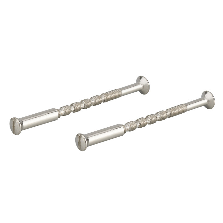 JEU DE 2 VIS SECABLES AVEC DOUILLES M4x50 NICKELEES