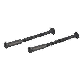 JEU DE 2 VIS SECABLES AVEC DOUILLES M4x50 NOIRES