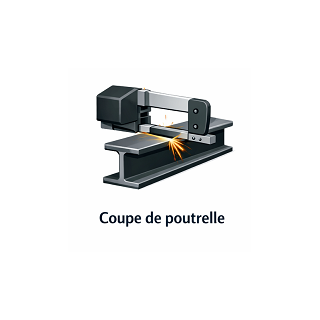 Coupe à dimensions de vos IPE et UPNmm. Maison du fer