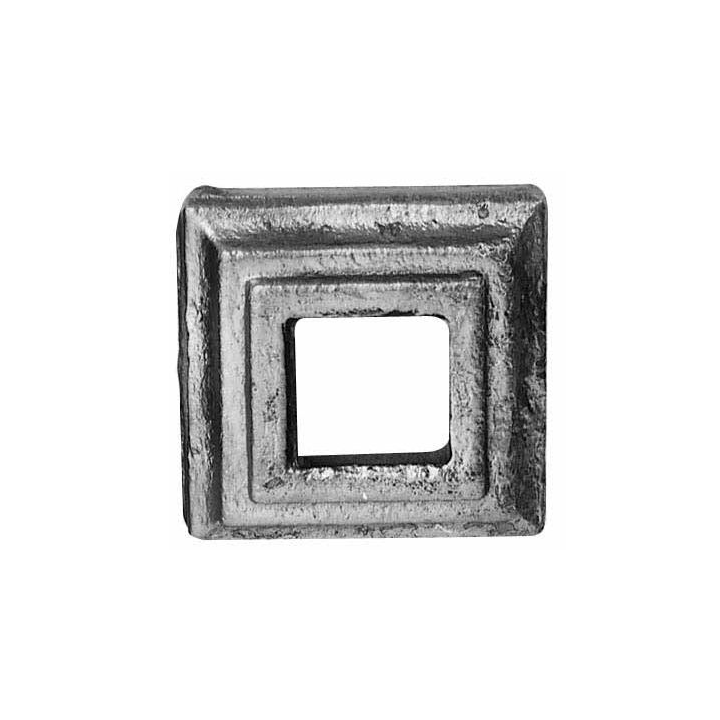 Tapa cuadrada 80x80 perforada 35 altura 20 mm - Herrería Maison du fer