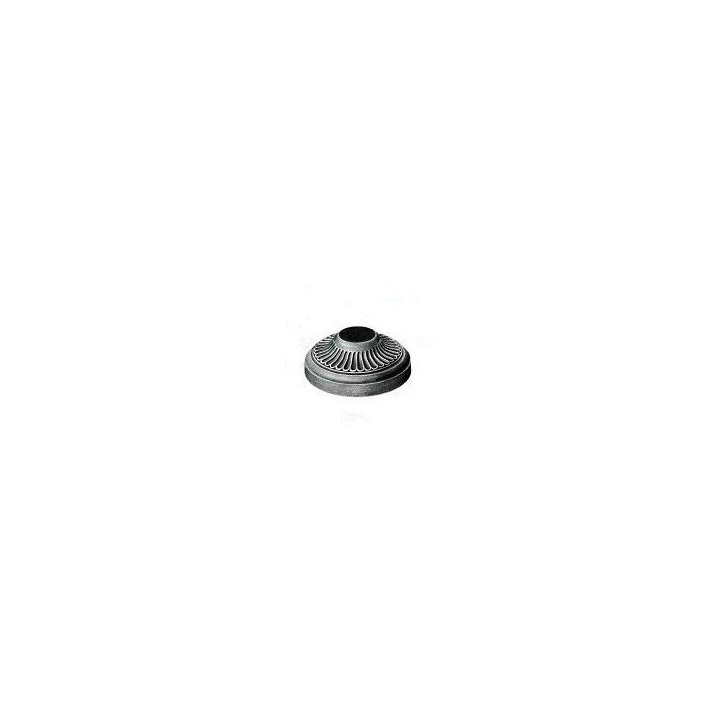 Tapa de hierro fundido galvanizado diám. 40 alt. 48 base 120 - Herrería La Maison du Fer