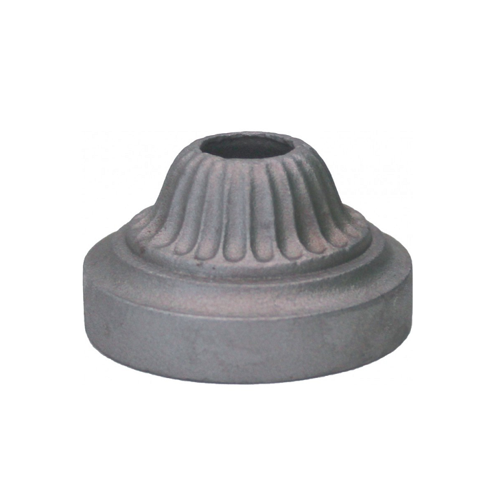 Tapa de hierro fundido galvanizado diám. 40 alt. 48 base 120 - Herrería La Maison du Fer