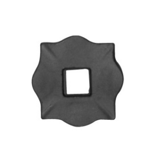 Tapa de anclaje 100x100 perforada 30 esp 10 mm - Herrería Maison du Fer