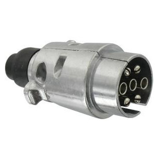 Enchufe macho 7 p metal (auto) accesorio auto remolque