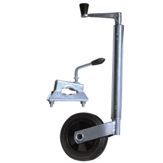 Roue jockey d 34 avec support- auto moto  maison du fer