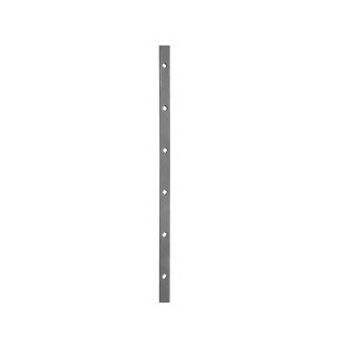 Travesaño plano 40x10 perforado diagonal cuadrado 20 - hierro forjado