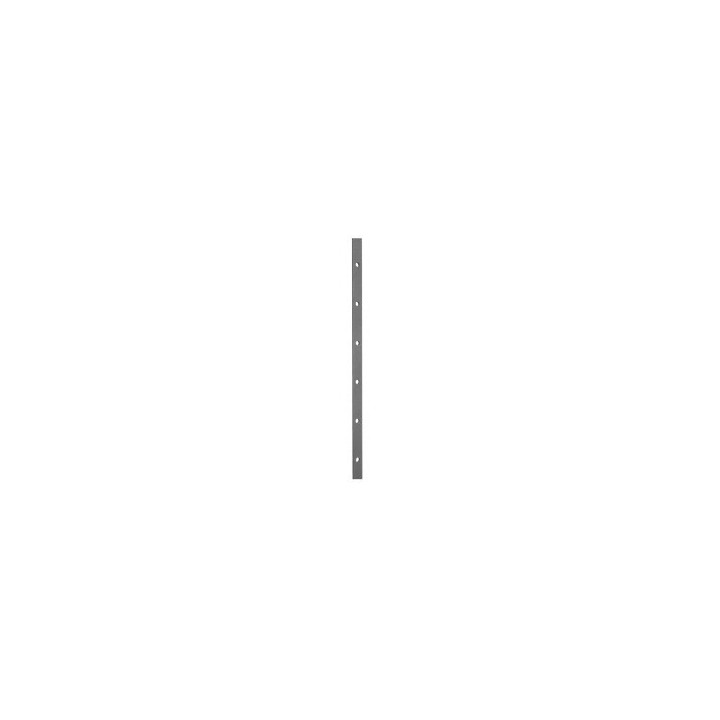 Travesaño plano 30x10 perforado redondo 14mm - los indispensables hierro forjado