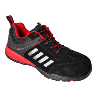 KIWI S1P SRC - zapato bajo negro y rojo, look deportivo y flexible