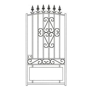 Puerta peatonal Concordia - puerta de fabricación artesanal