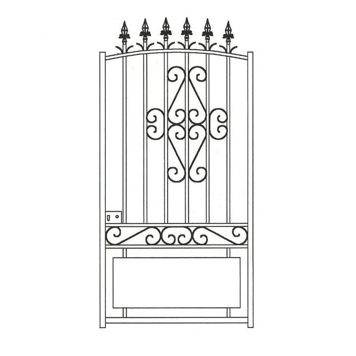 Puerta peatonal Concordia - puerta de fabricación artesanal
