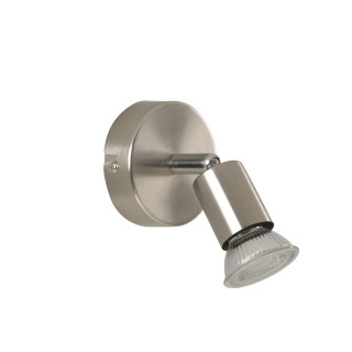 Foco de metal aluminio cepillado corep andy 1l l8cm.
