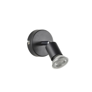 Foco de metal negro mate corep andy 1l l8cm.