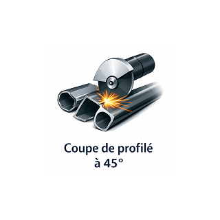 Coupe à 45° de vos profiles et lamines.