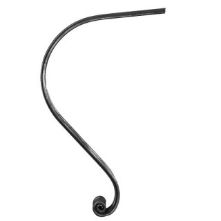 Soporte cuello de cisne mc 40 moldurado - acabado de sus barandillas de acero