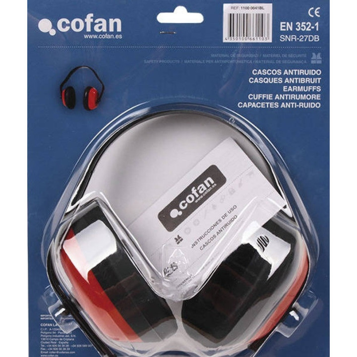 Blíster de cascos antirruido SNR 27 dB