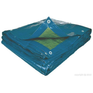 Lona Impermeable de Plástico PVC para Techos y Obras 5 X 8 m
