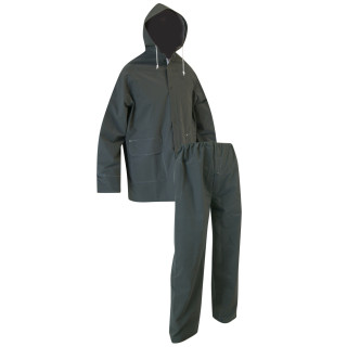Conjunto de lluvia pvc caqui t3 a t7 - equipo de vestimenta EPI