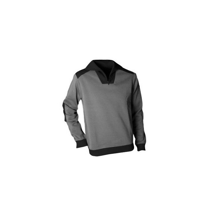 Sweat Arizona 280g/m2 gris/noir t2 à t7 - équipement habillage EPI