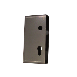 Caja cubre cerradura para tubo 40. venta accesorio portón