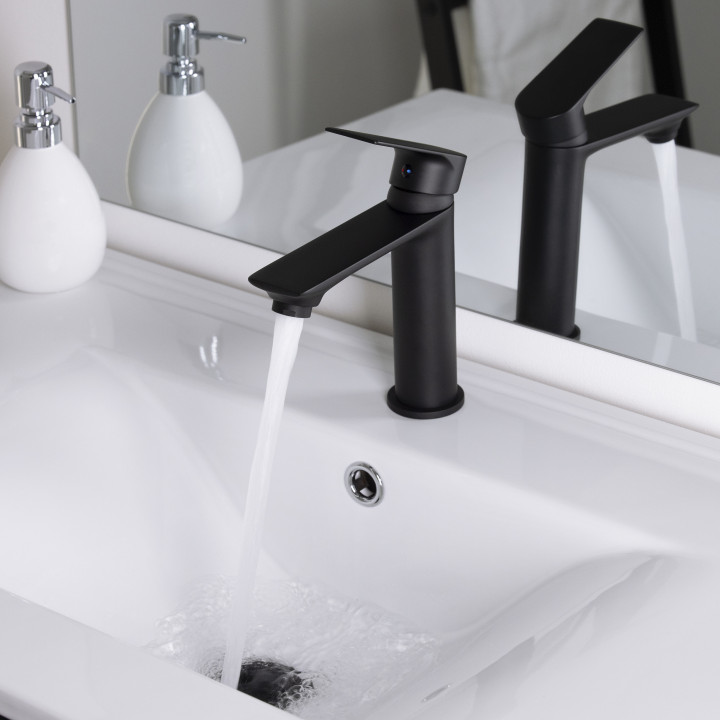 Mezclador de lavabo Nytia negro