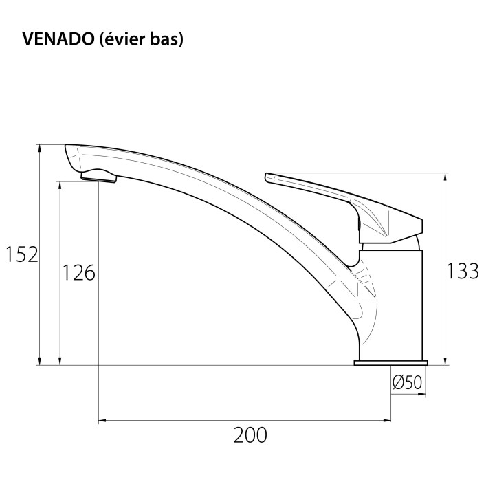 Grifo mezclador para fregadero NF Venado