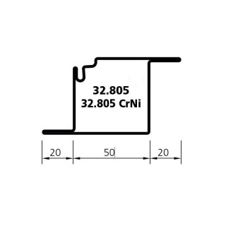 Perfil de acero Forster 32.805 - Tubo rectangular 50x50 mm - Maison du Fer
