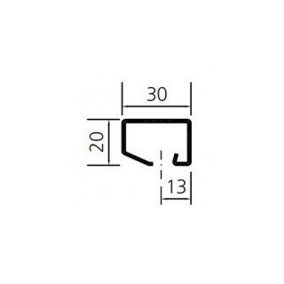 Junquillo Forster 901246 - Perfil de acero 20x30x13 mm - Sistema Presto