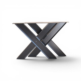Pieds de table en forme de X - Maison du fer