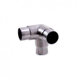 Conector de ángulo de acero inoxidable para barandilla 3 vías para tubo de 42,4mm