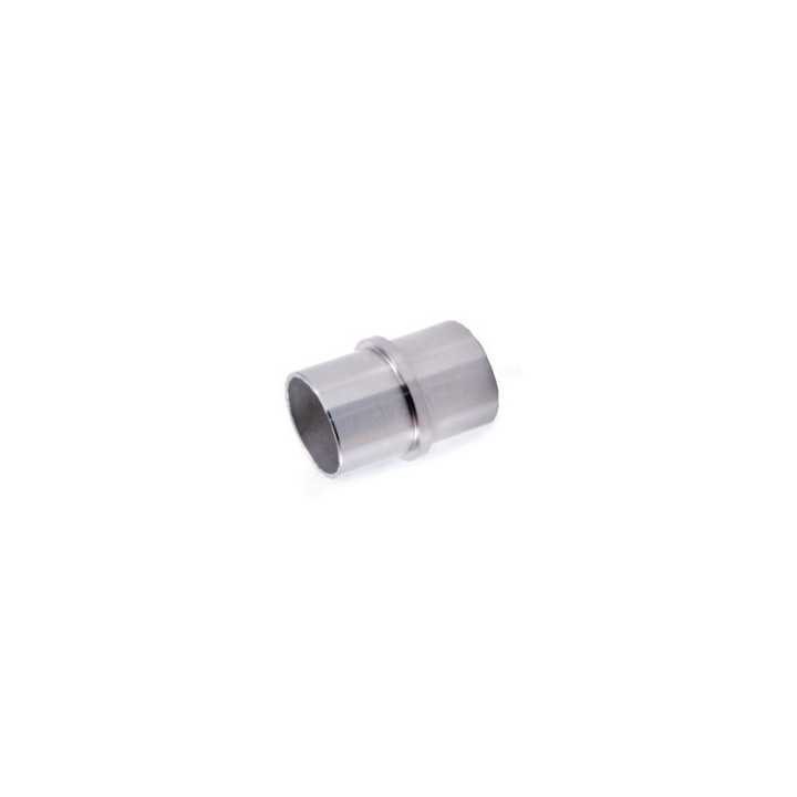Manguito conector de tubo en acero inoxidable cepillado 316 para poste 42,4mm