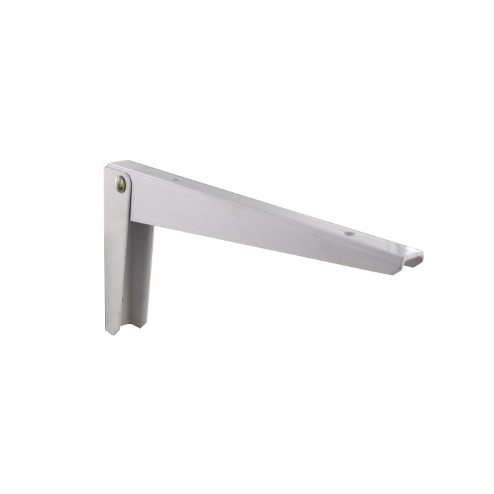 Consola plegable de acero blanco 300x130