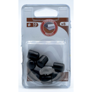 Embout enveloppant plastique noir d25 x4