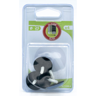 Patin a a clouer ptfe bleu d25 x4