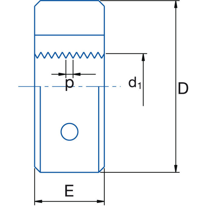 Terraja manual HSS DIN 223 (M/MF) - 04,00X0,70