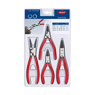Juego de 4 alicates para circlips marca Knipex.