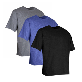 LOT 3 T-SHIRTS  LYON ( NOIR-GRIS-MARINE)