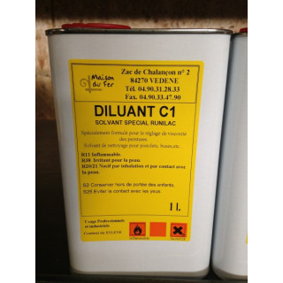 Diluyente de pintura - bote de 1L - Mejor precio en Maison du fer